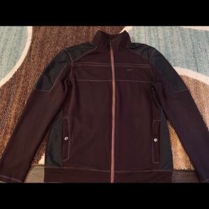 Calvin Klein dark purple zip up jacket (Medium)